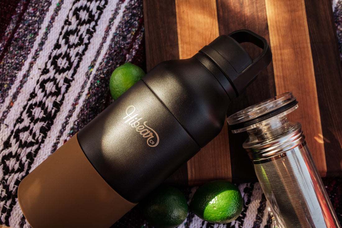 Hibear All-Day Adventure Flask with Limes