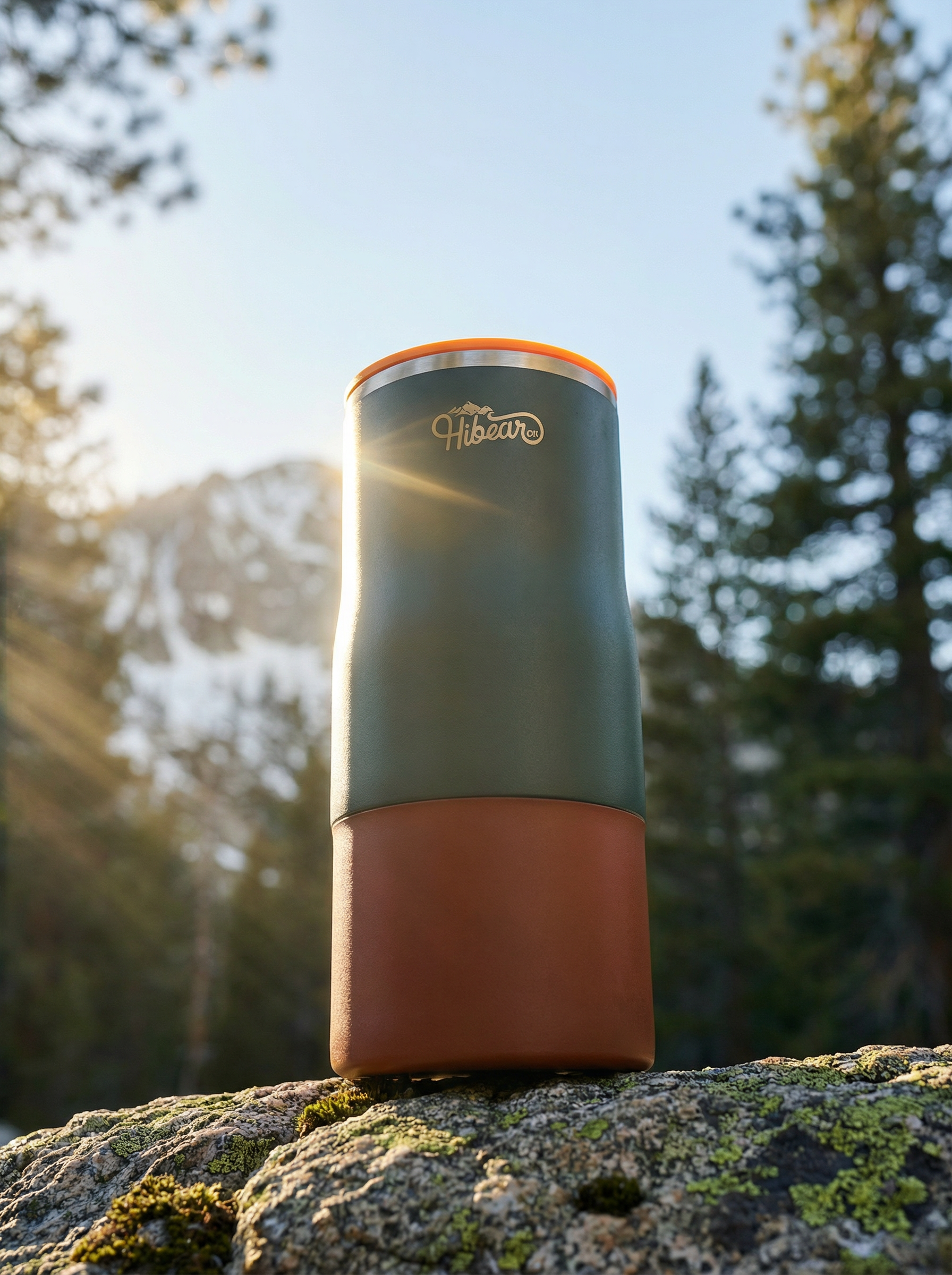 The All-Day Adventure Tumbler on a Sierra ridge